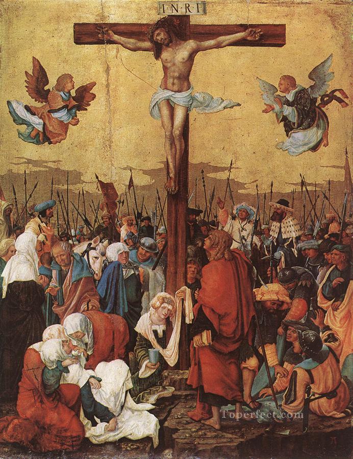 Christus auf dem Kreuz 1520 flämisch Religiosen Denis van Alsloot Ölgemälde